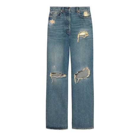 jeans strappati ragazza gucci